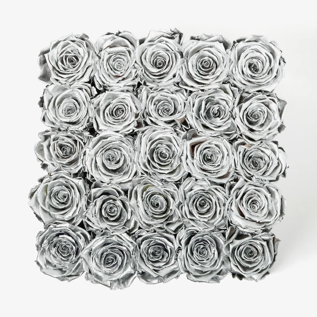 Infinity roses large square box